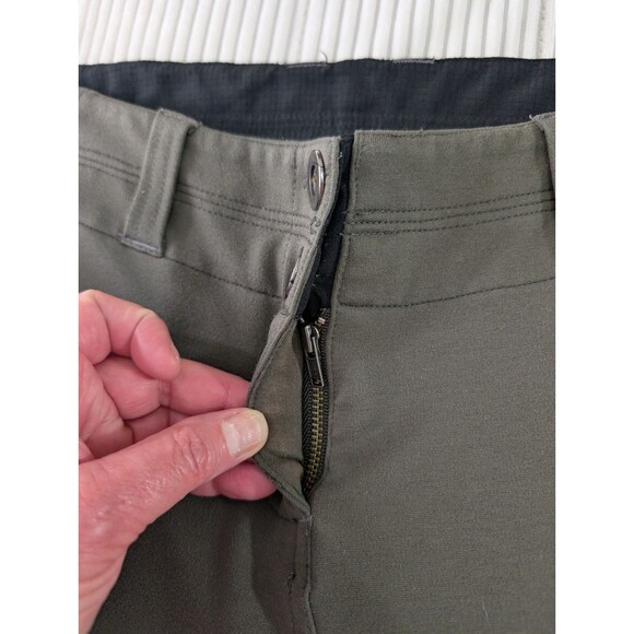 Title Nine Clamber Pants Womens 8 Green Mid Rise Zip Cargo Stretch - Picture 6 of 12